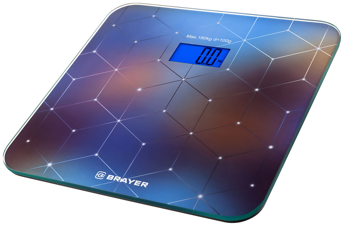 Весы напольные BRAYER BR3733 синий весы напольные brayer br3734