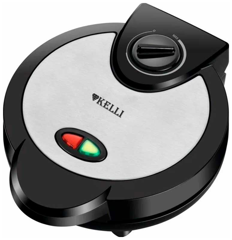 Изображение товара Мультипекарь-вафельница Kelli KL-1704 черная для тонких хрустящих вафель