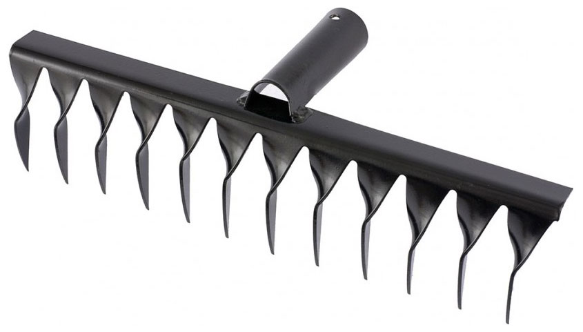 Изображение товара Грабли садовые 12-зубые 300 мм Сибртех 61740 без черенка