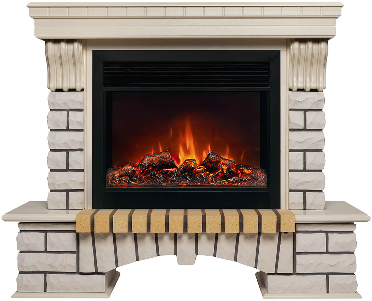 Изображение товара Электрокамин каминокомплект Realflame Country 26 WT MoonBlaze Lux Black