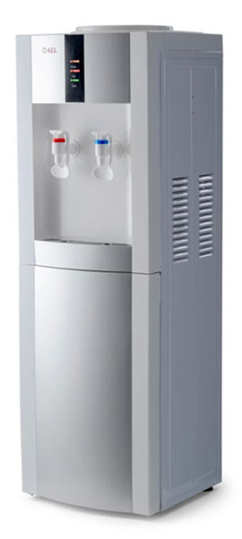 Изображение товара Кулер для воды напольный AEL LD-AEL-47c white/silver с шкафчиком