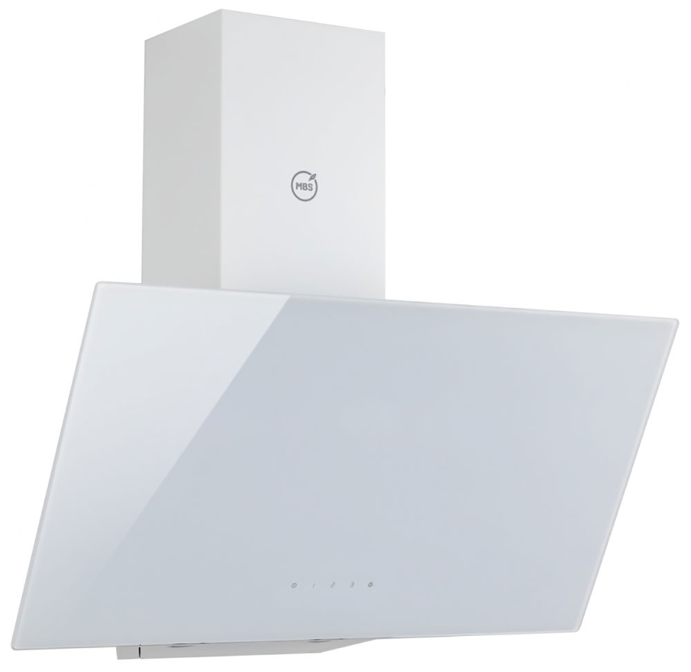 Изображение товара Вытяжка MBS GARTENZIA 150 GLASS WHITE наклонная кухонная с сенсорным управлением