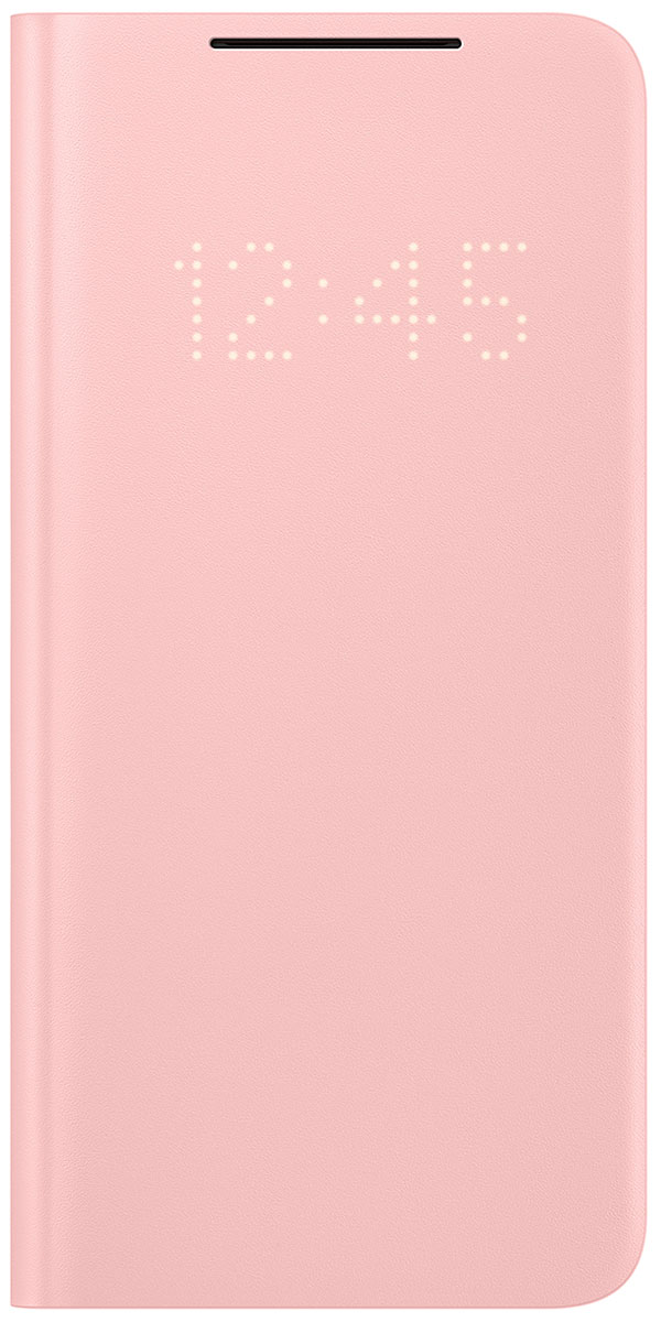 Чехол-книжка Samsung Galaxy S21 Smart LED View Cover, розовый (Pink) (EF-NG996PPEGRU) чехол книжка clear view standing cover крышка зеркало для iphone 7 8 plus серебро