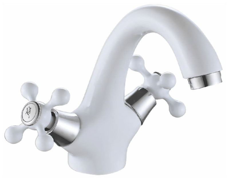 Изображение товара Смеситель для ванной комнаты Cron CN08-8/белый (CN1008-8)