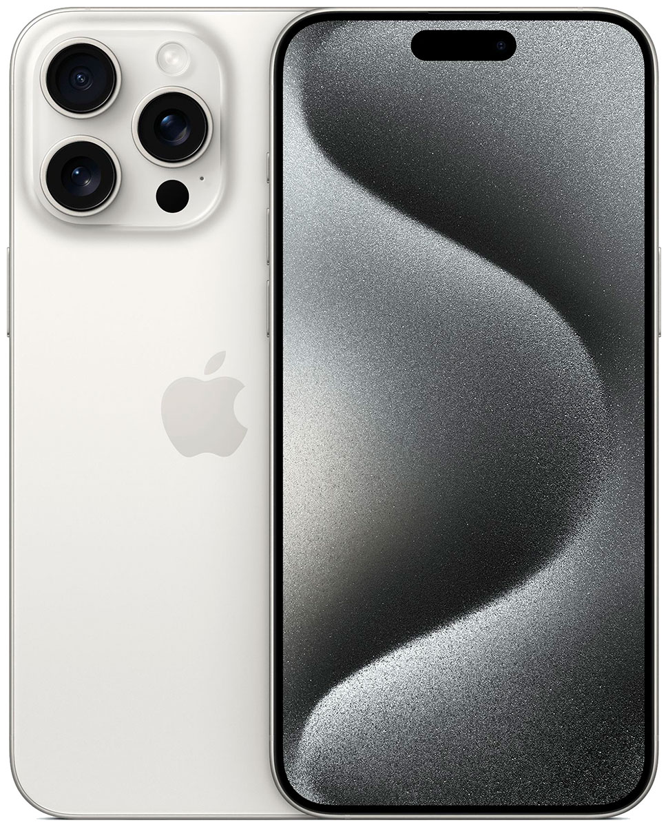 Смартфон Apple iPhone 15 Pro Max 256Gb белый титан Смартфон Apple iPhone 15 Pro Max 256Gb белый титан