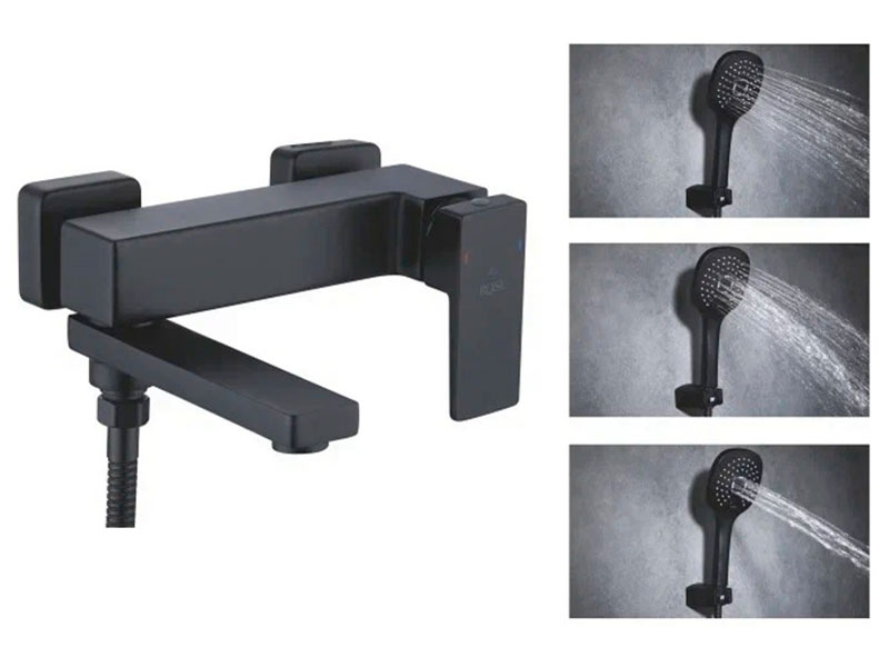 

Смеситель для ванны Rose R28H/черный (R2802H)