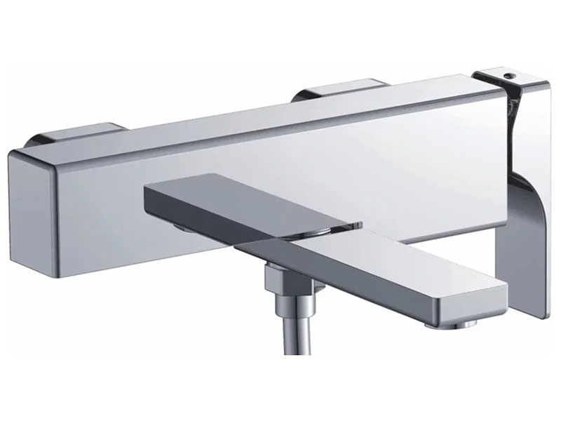 Изображение товара Смеситель для ванны Rose R10 хром R1002 с дугой на стену комплектом гарнитура