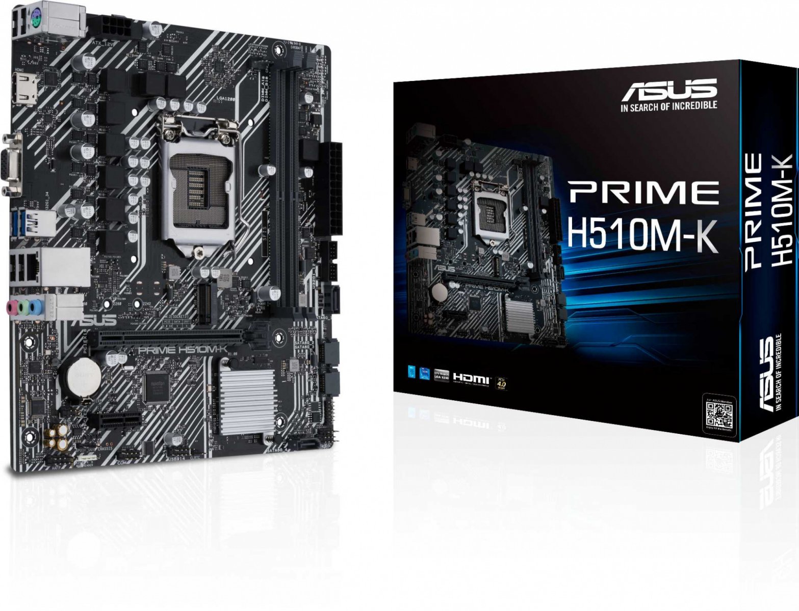 Изображение товара Материнская плата Asus PRIME H510M-K R2.0 (LGA1200, mATX)