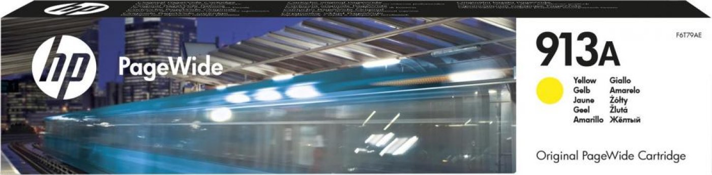 Изображение товара Картридж струйный HP 913A F6T79AE желтый (3000стр.) для PW 352dw/377dw/Pro 477dw/452dw