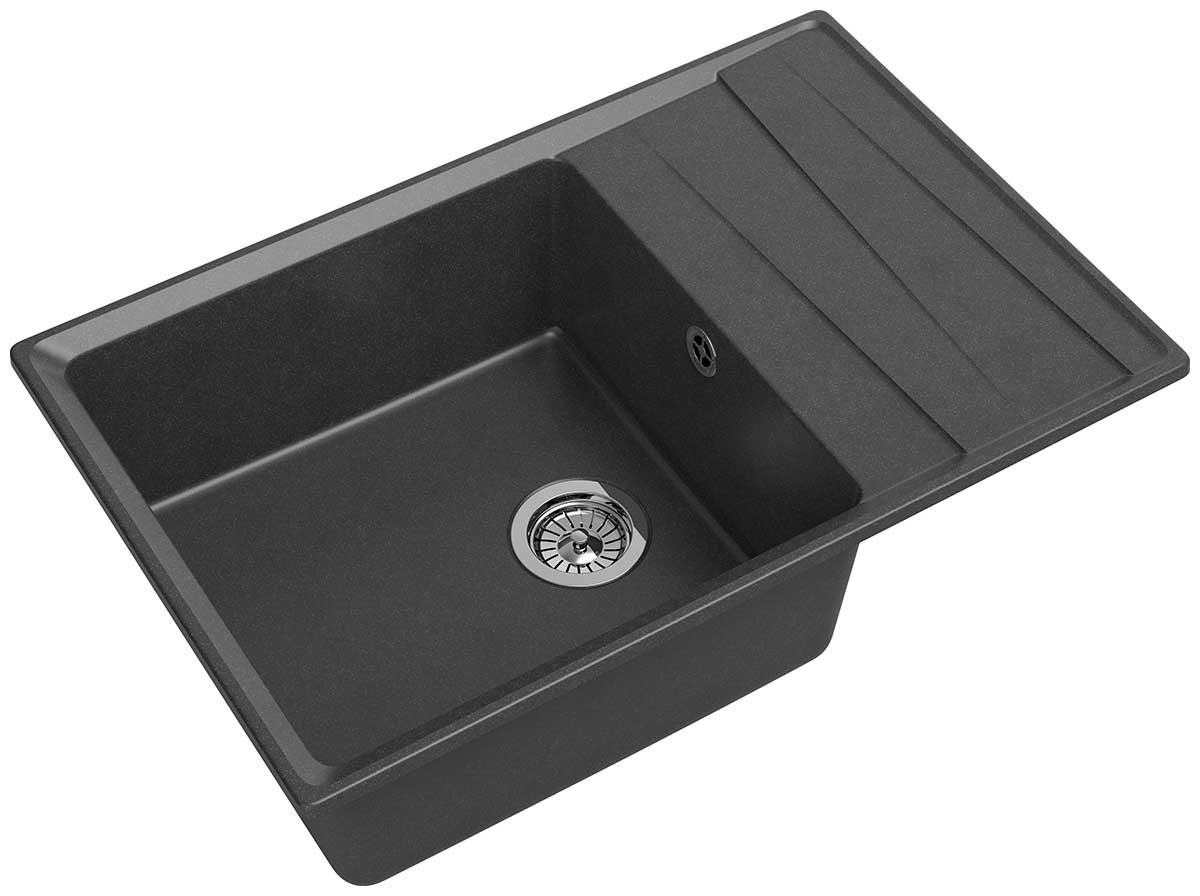 Изображение товара Кухонная мойка GranFest GF-LV-760L графит 1-чаша