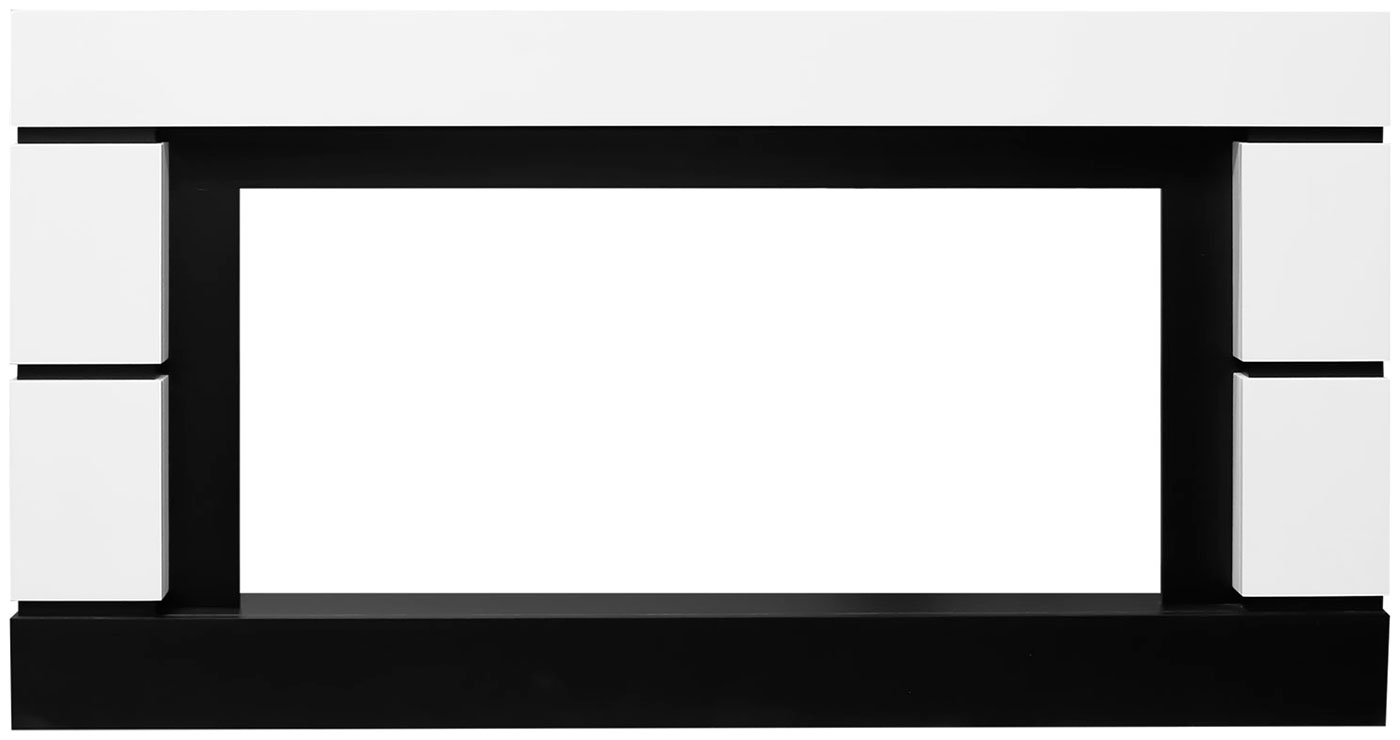 Изображение товара Каминокомплект Royal Flame Modern с очагом 5D V-ART 40 белый черный для интерьера