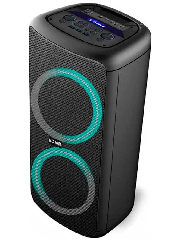 Изображение товара Портативная акустика BQ PBS2006 Черный с подсветкой FM радио и микрофоном
