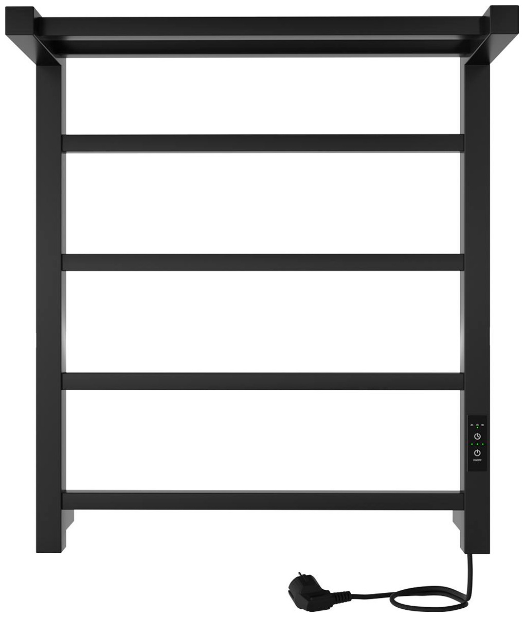 Изображение товара Электрический полотенцесушитель Indigo Forma с полкой черный муар LEF60-50BRRt