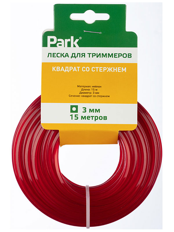 Изображение товара Леска для триммеров Park 3.0 мм, 15 м с квадратным сечением