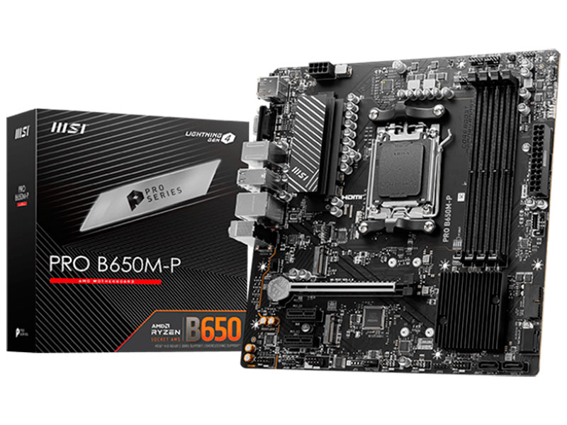 Материнская плата MSI PRO B650M-P (AM5, mATX) Материнская плата MSI PRO B650M-P (AM5, mATX)