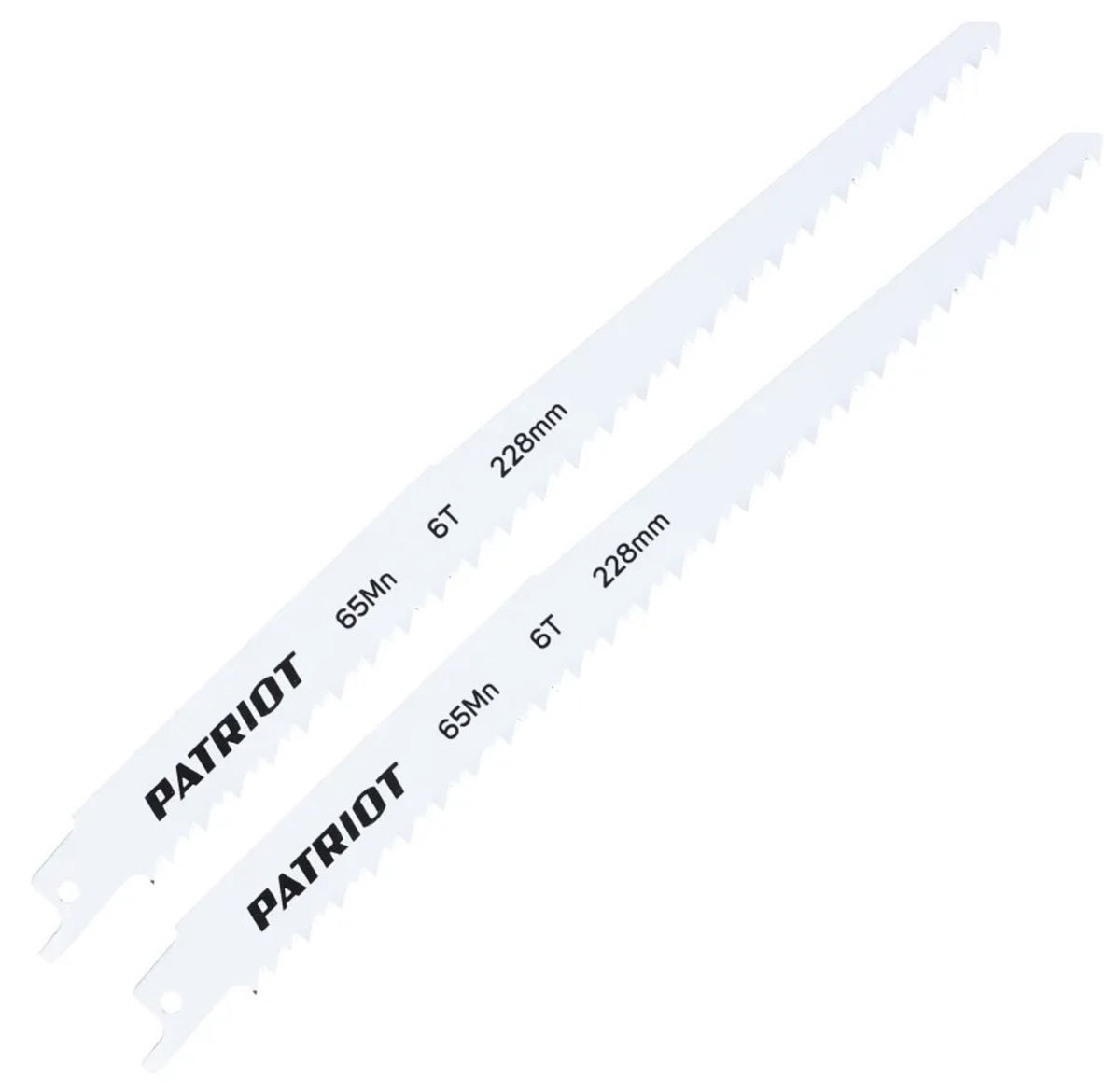 Изображение товара Пильное полотно Patriot для сабельной пилы, по дереву, 228*19*1.27 мм, 6T, 2 шт. (814010502)