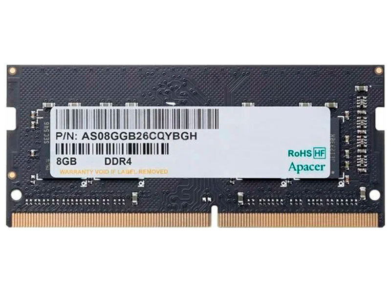 Оперативная память Apacer SO-DIMM DDR4 8Gb 2666MHz (AS08GGB26CQYBGH) Оперативная память Apacer SO-DIMM DDR4 8Gb 2666MHz (AS08GGB26CQYBGH)