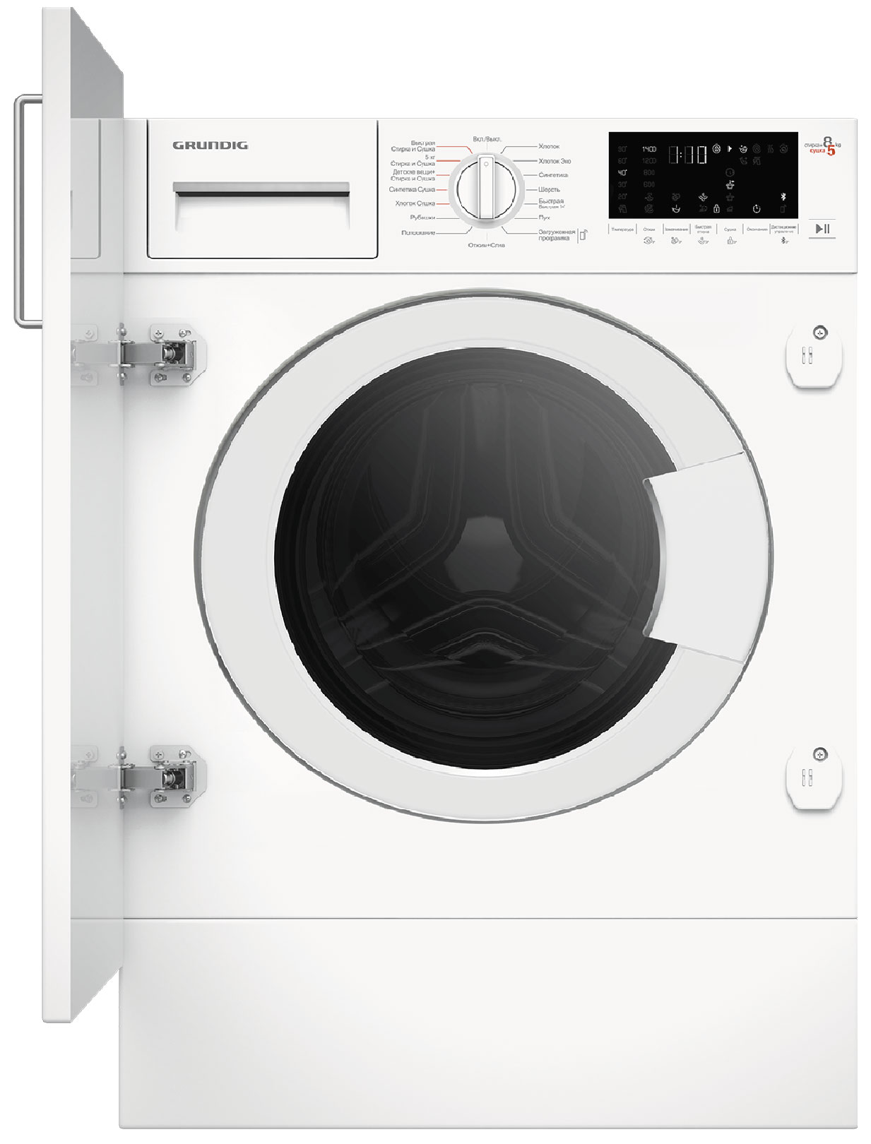 Изображение товара Встраиваемая стиральная машина Grundig GWDI8542 8 кг с сушкой Bluetooth