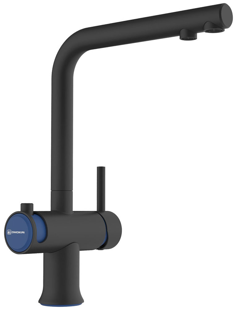 Изображение товара Смеситель Omoikiri Hotaru-GB-IB латунь/графит/indigo blue (4994499)