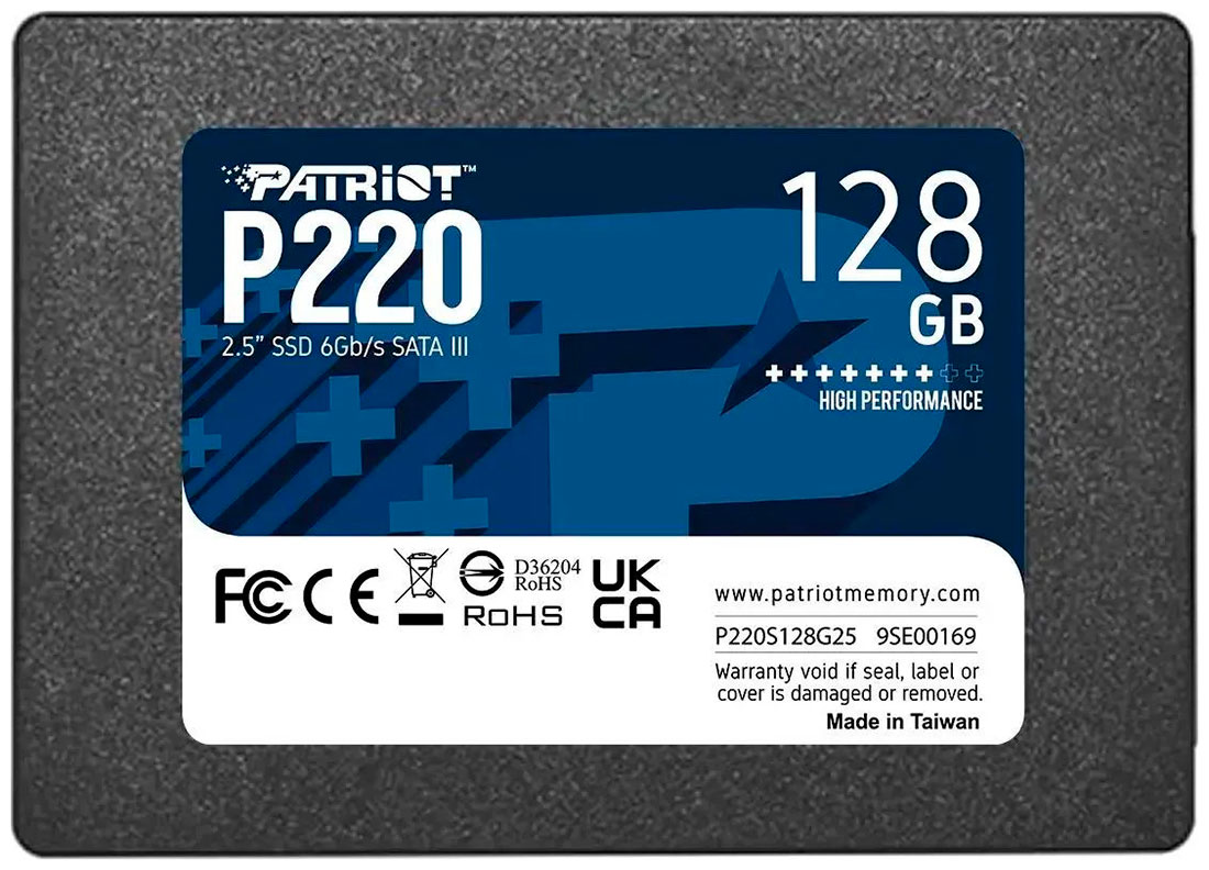 Изображение товара SSD накопитель Patriot Memory 2.5" P220 128 Гб SATA III Тайвань