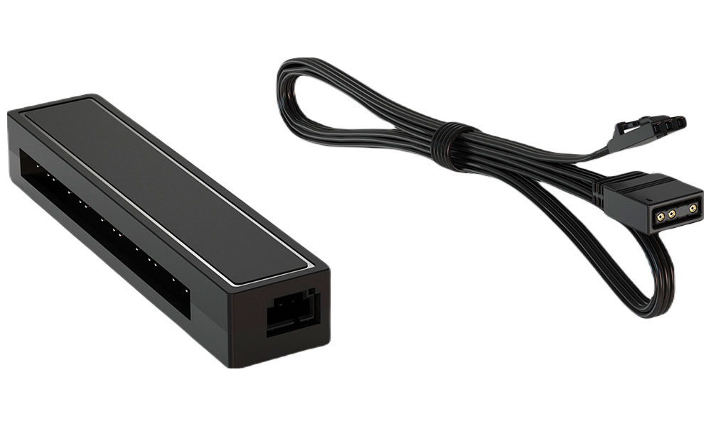 Изображение товара Разветвитель питания и управления ARGB для вентиляторов и подсветки ID-Cooling FH-05