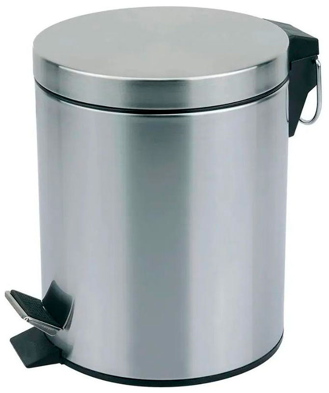Изображение товара Ведро для мусора D-Lin хром 8 литров современное стильное дополнение интерьера