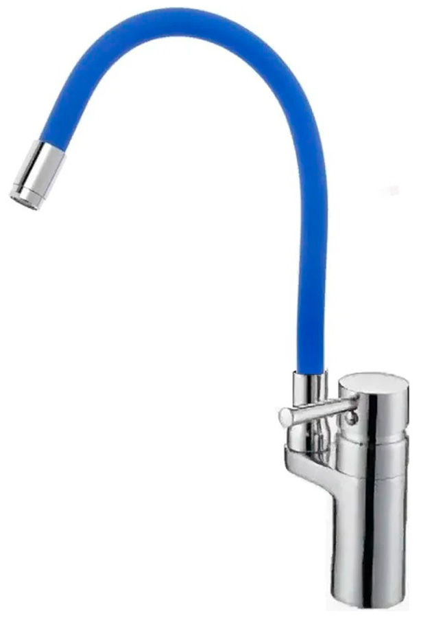 

Смеситель для кухни с гибким изливом D-Lin хром (D157315-6), Синий/хром