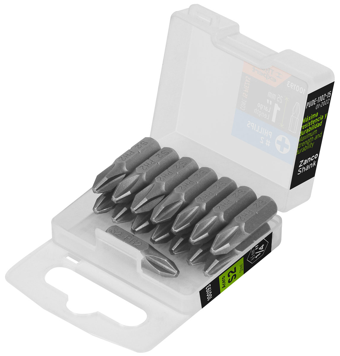 Изображение товара Набор бит Truper Phillips PH2 25 мм 15 штук