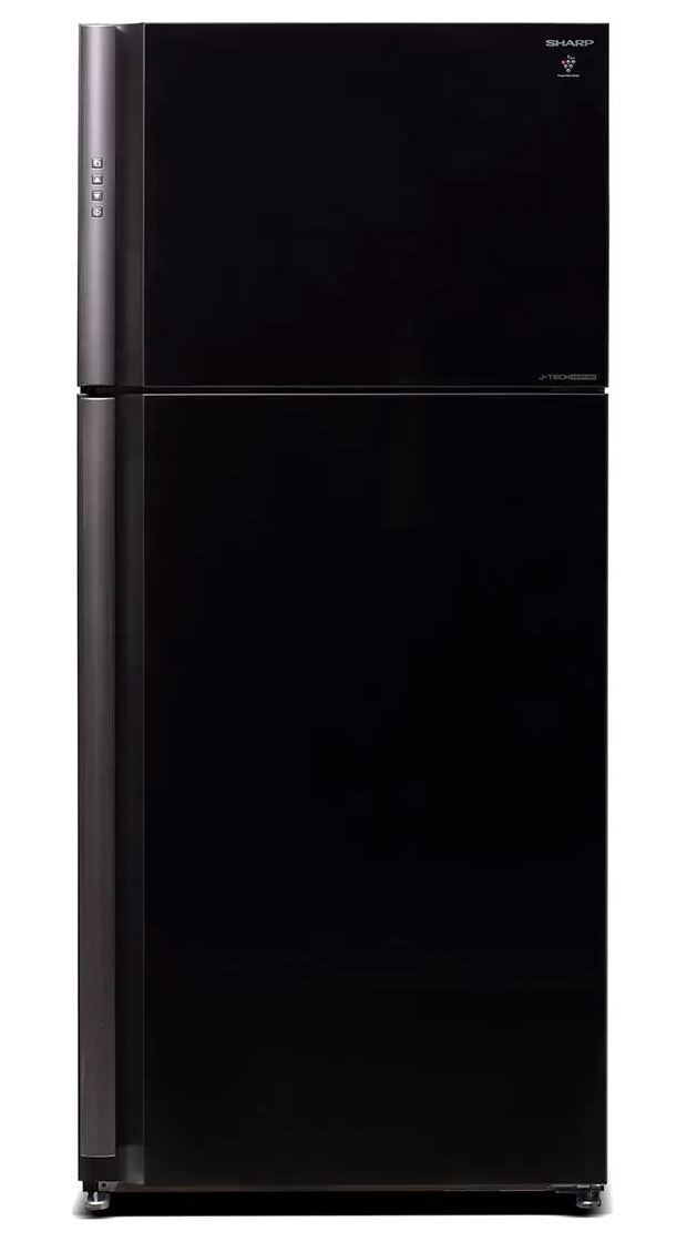 Изображение товара Двухкамерный холодильник Sharp SJ-XP59PG-BK черный шкаф со стеклом и инвертором