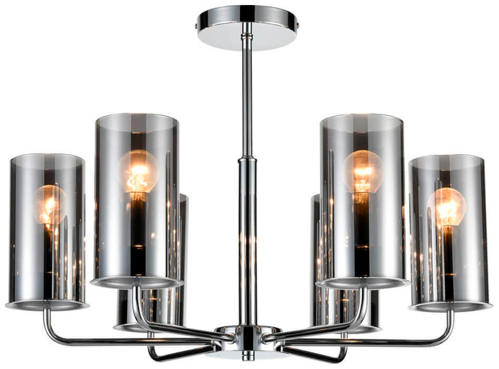 Изображение товара Современная потолочная люстра из стекла и металла для интерьера в стиле модерн VL1923L06