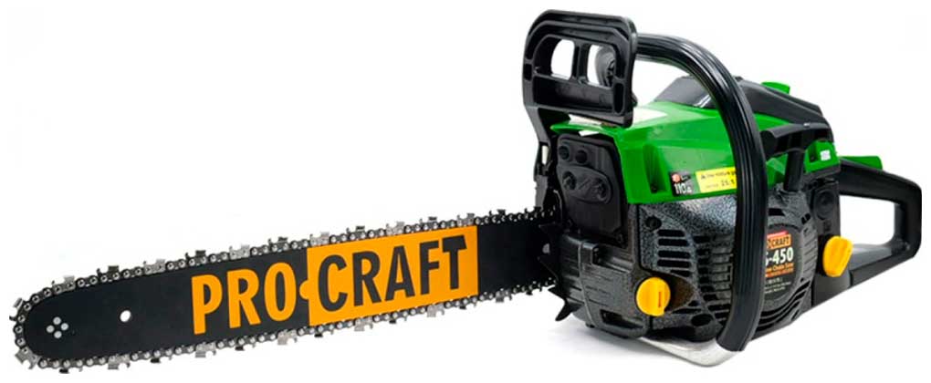 Изображение товара Бензопила Procraft GS-450 (металл. стартер)