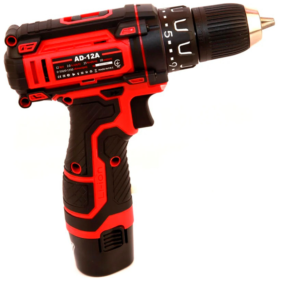 Изображение товара Дрель-шуруповерт Edon AD-12A аккумуляторная 12V