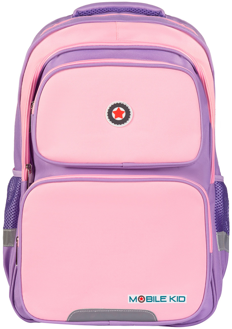 Изображение товара Рюкзак школьный с сумкой для обуви Mobile Kid FORMAL (SBP200) PINK VIOLET