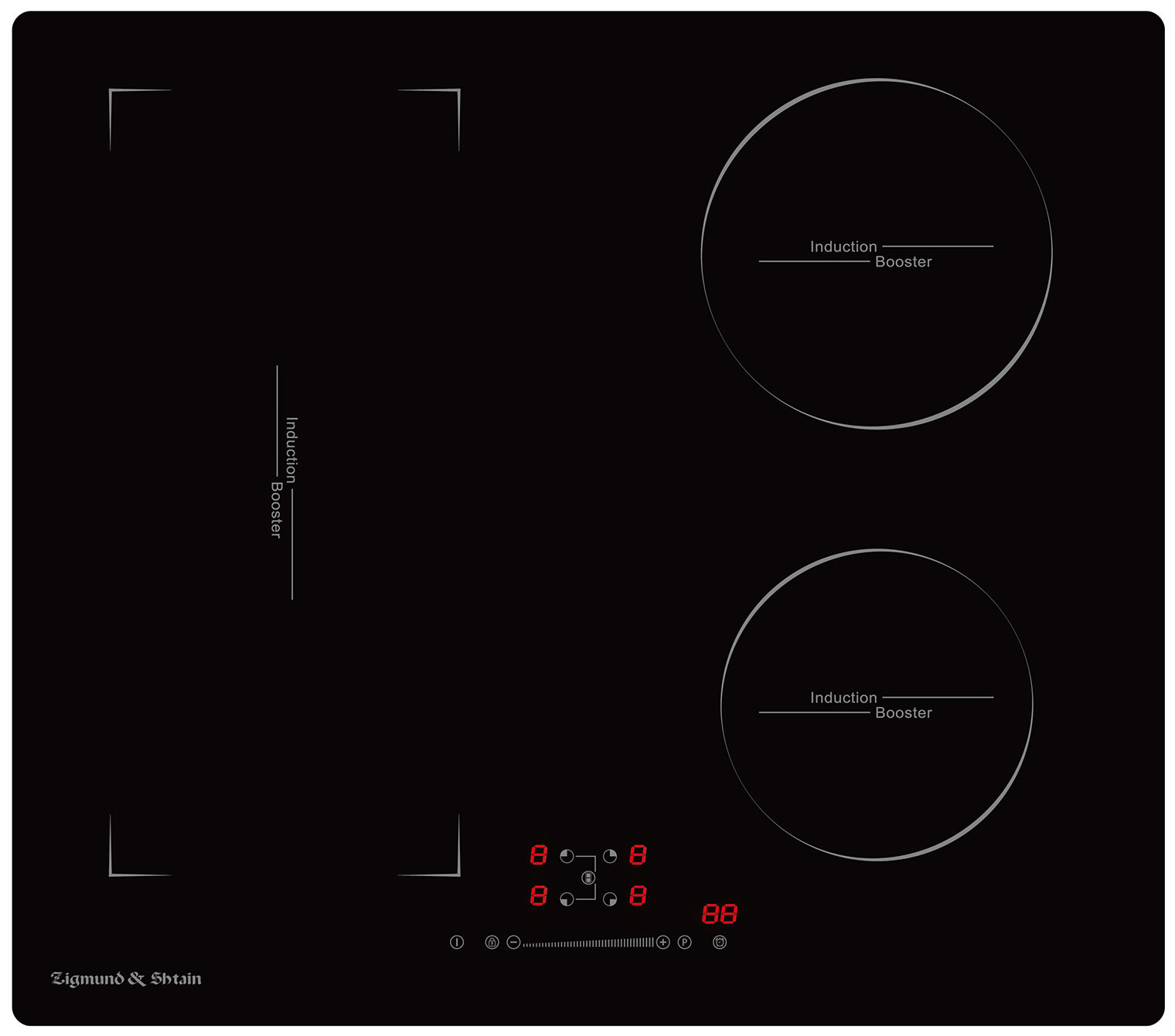 Изображение товара Индукционная варочная панель Zigmund & Shtain CI 46.6 B 4 конфорки стеклокерамика