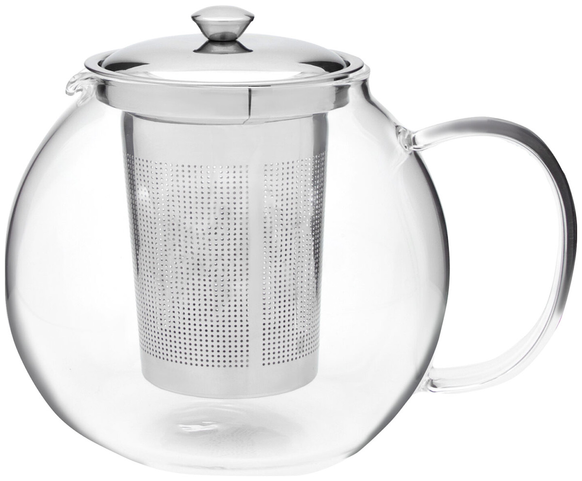 Изображение товара Чайник заварочный стеклянный с металлическим фильтром Servitta Perfect, 1000 мл (Sr0137)