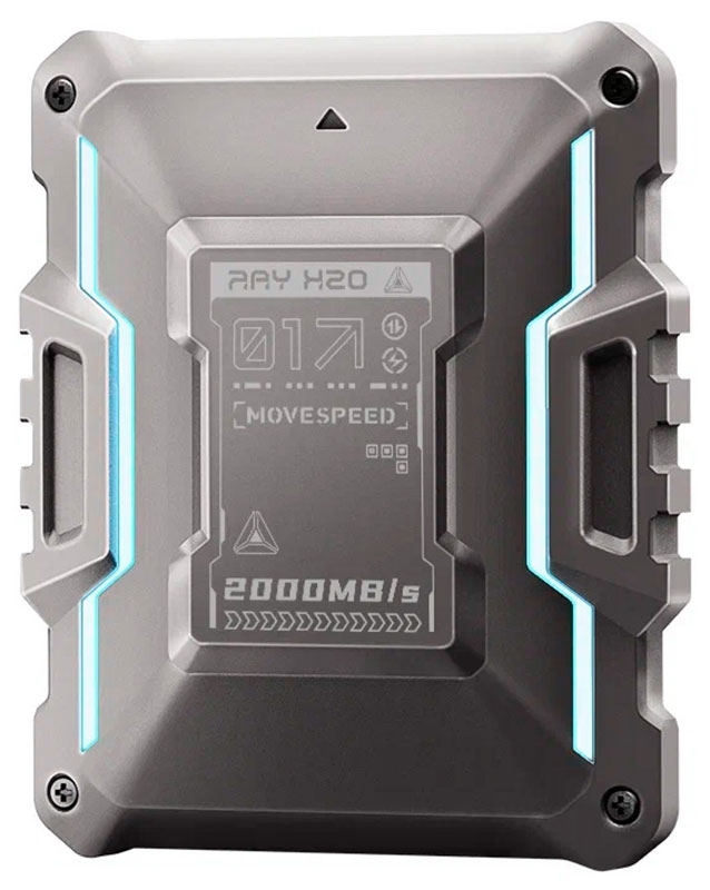 Изображение товара Портативный SSD Movespeed Ray RH20 2 ТБ USB 3.2 Gen 2x2 Type-C серый