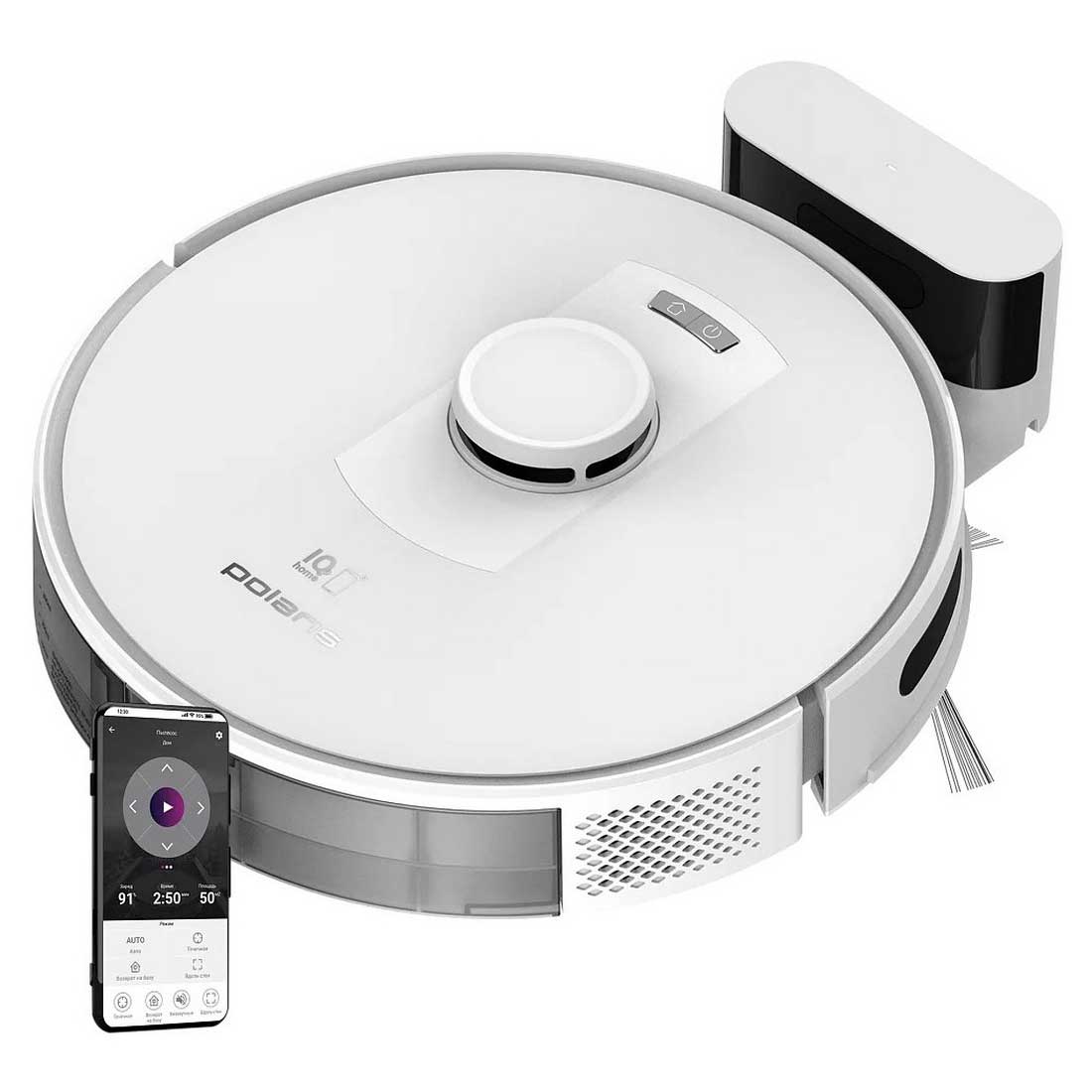 Изображение товара Робот-пылесос Polaris PVCR 5003 WIFI IQ Home белый