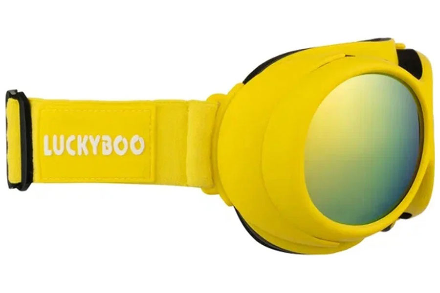 Изображение товара Маска LuckyBoo L3 желтая детская горнолыжная с защитой от ультрафиолетового излучения