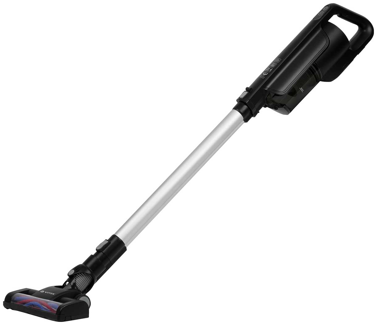 Изображение товара Пылесос вертикальный Vitek Midnight VT-1832, 120Вт, черный/серебристый