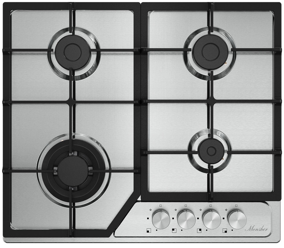 

Газовая варочная панель Monsher MSG 63 Acier, Нержавеющая сталь