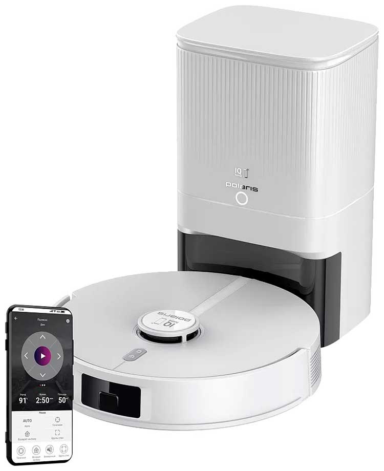 

Робот-пылесос Polaris PVCRDC 5006, WIFI, IQ Home, белый