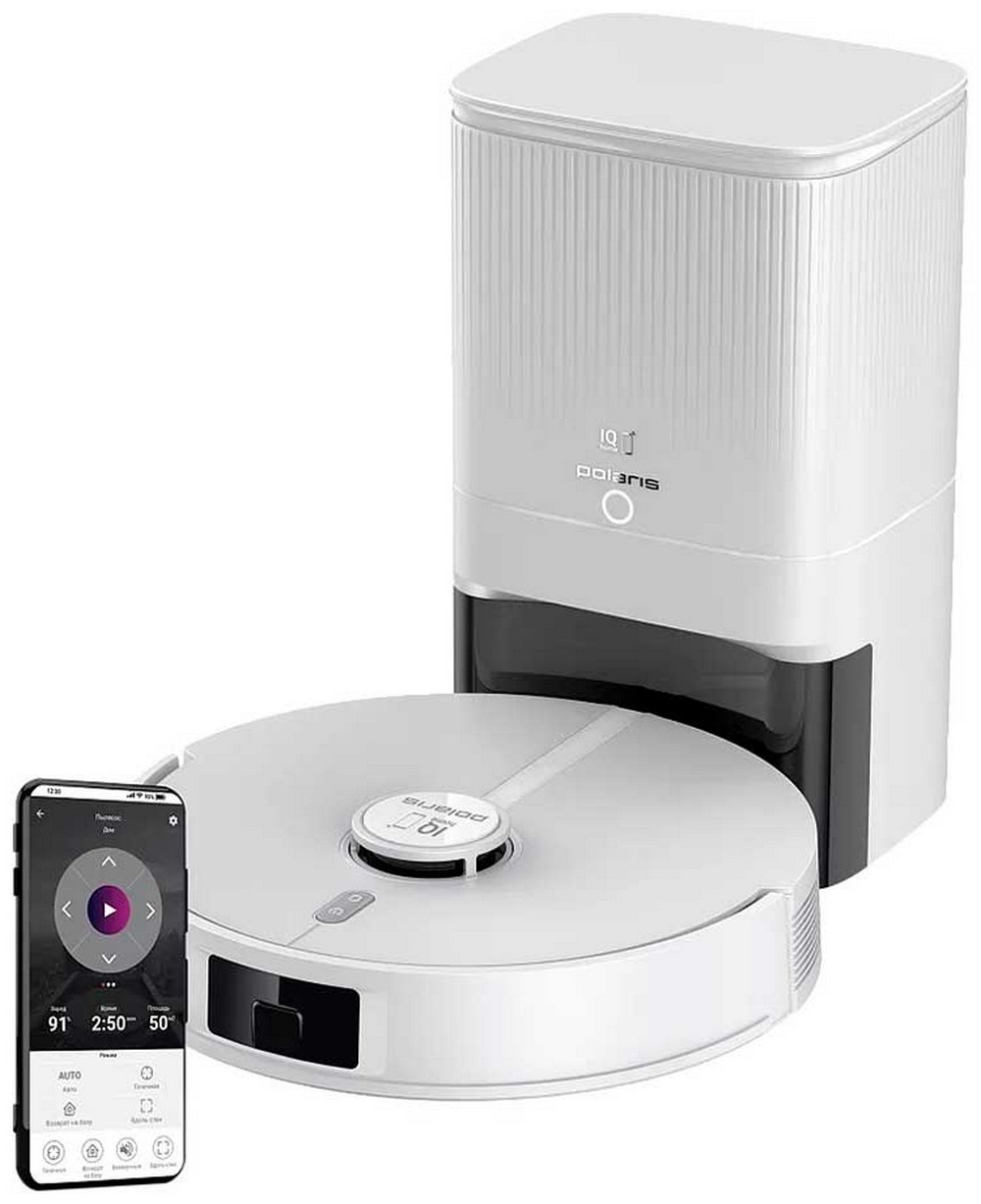 Изображение товара Робот-пылесос Polaris PVCRDC 5006, WIFI, IQ Home, белый