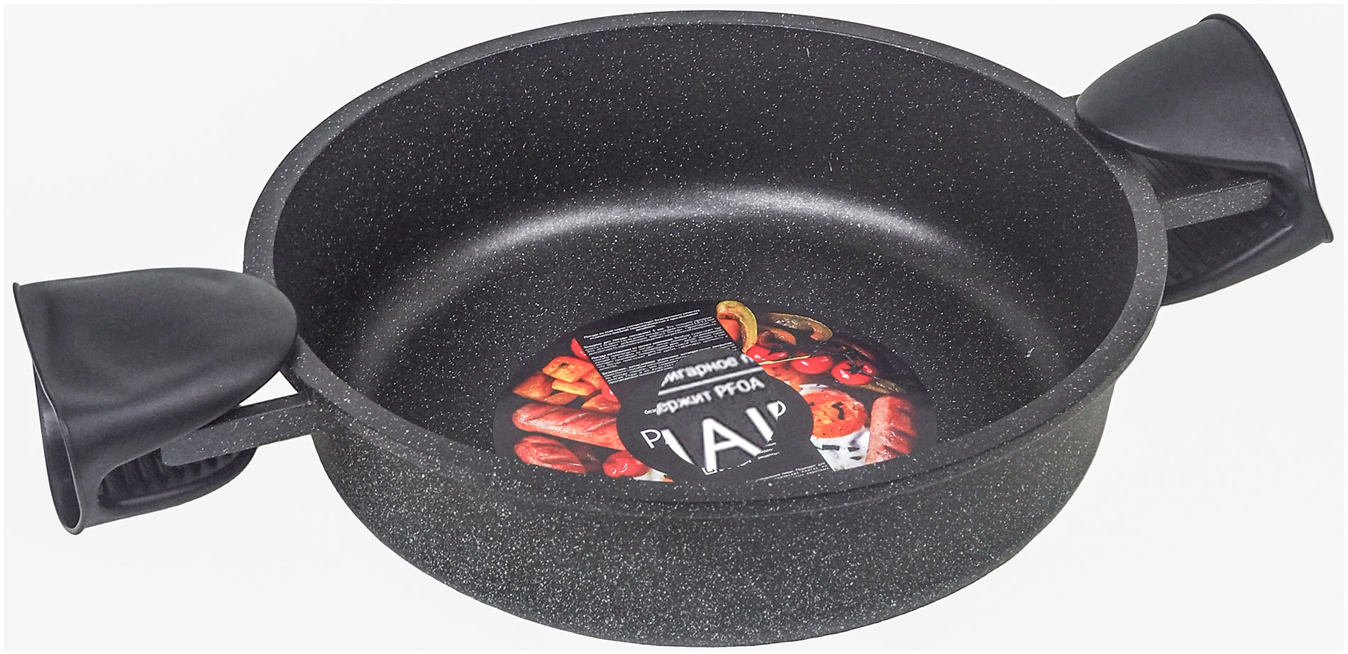 Сотейник Panairo Befordo, б/к (BEF-SOT-28-AL S) 28 см, с силиконовыми прихватками