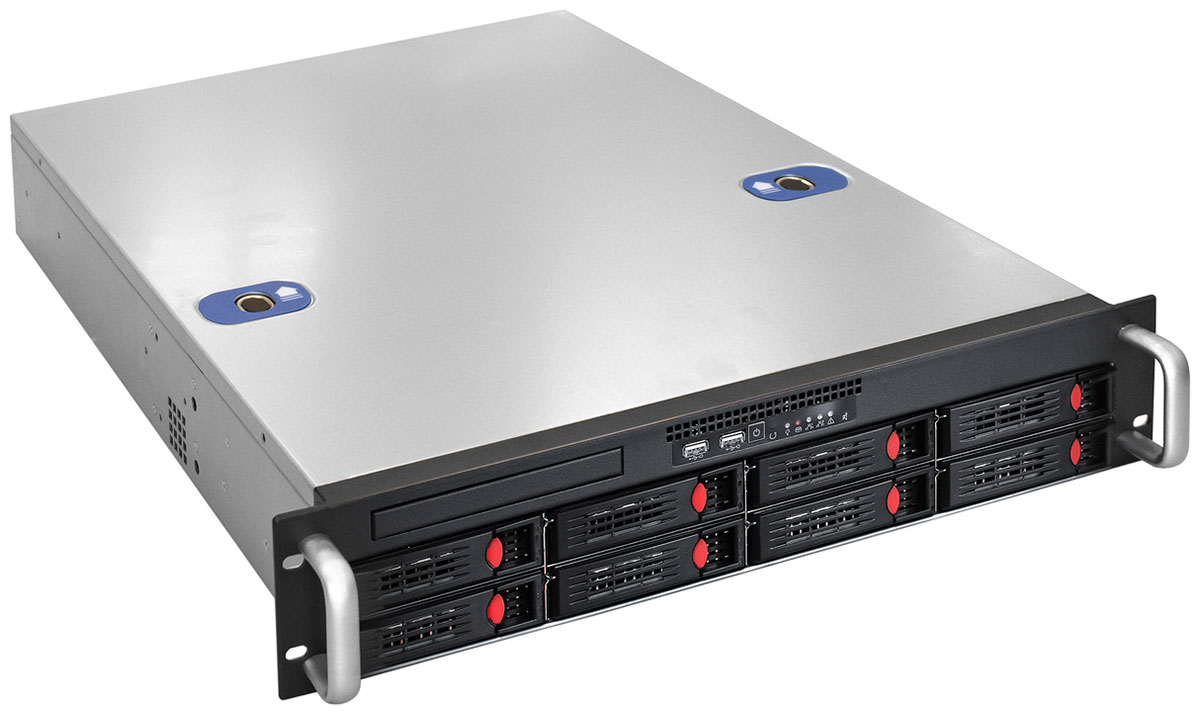 Изображение товара Серверный корпус ExeGate Pro 2U550-HS08 с блоком питания 1000 Вт 2U