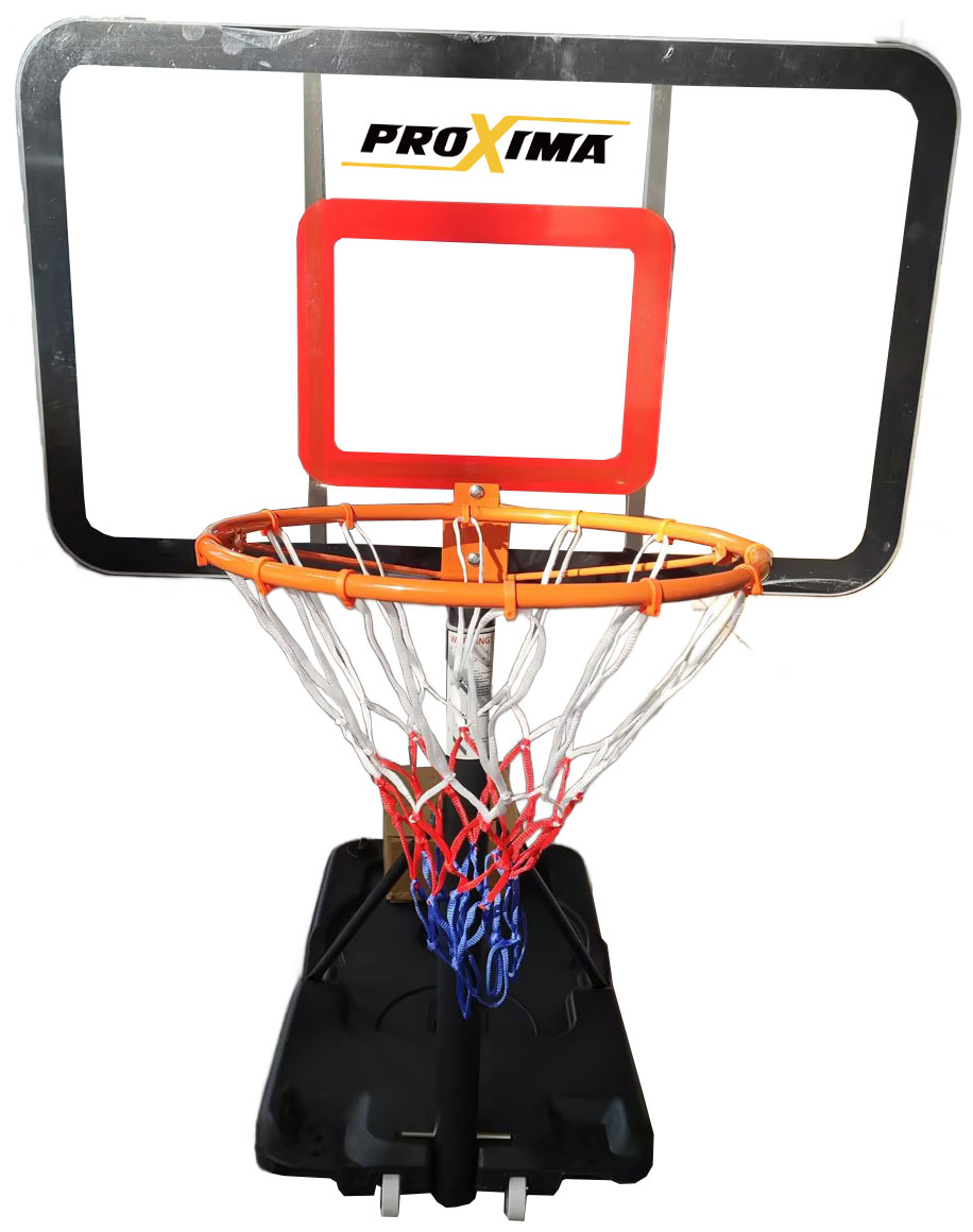 Изображение товара Мобильная баскетбольная стойка Proxima ZW003 с регулировкой высоты и кольцом 45 см