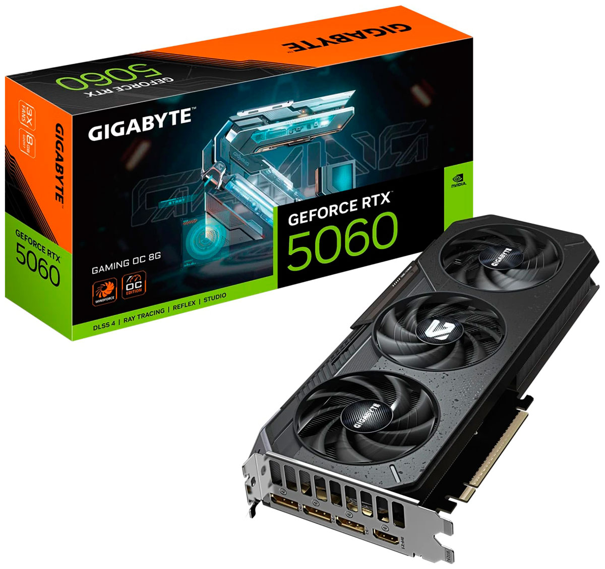 Изображение товара Видеокарта Gigabyte GeForce RTX 5060 GAMING OC 8GB (GV-N5060GAMING OC-8GD)