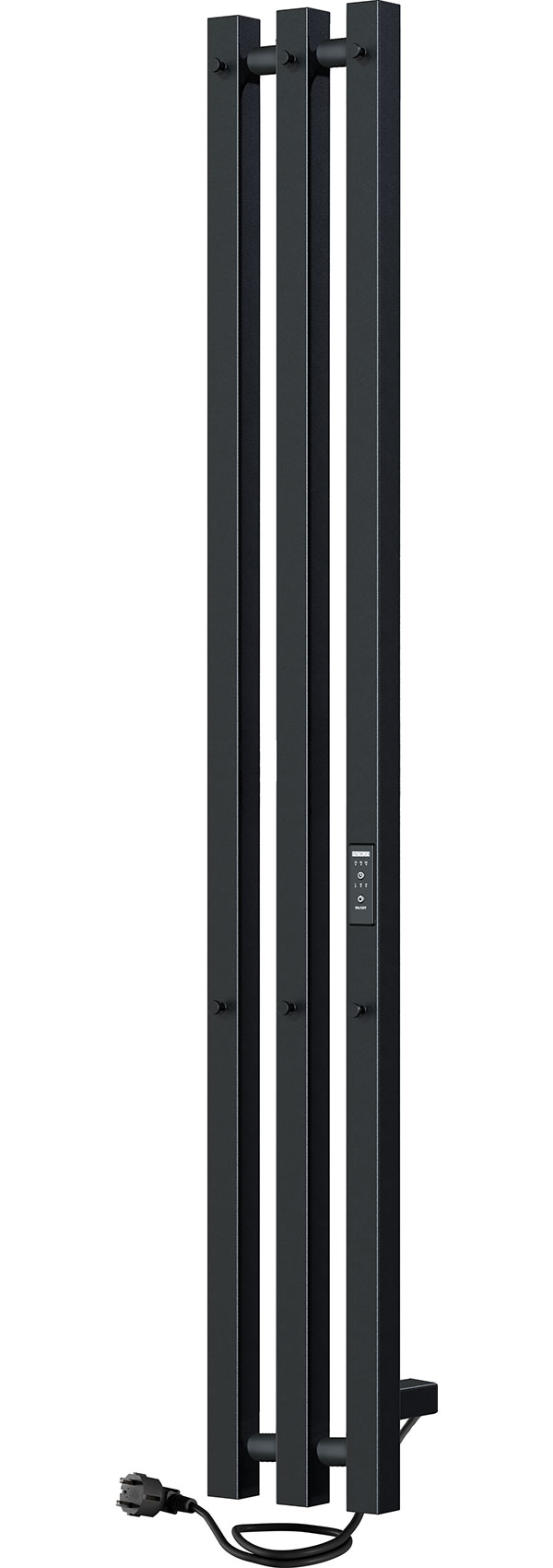 Изображение товара Электрический полотенцесушитель Indigo Style 3 PRO, без полки, черный муар (LSPRE120-13BRRt)