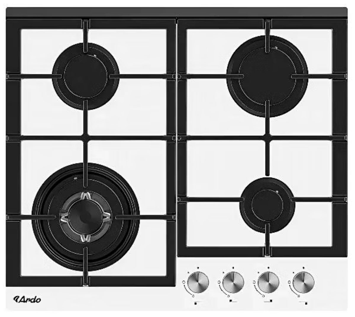 Изображение товара Газовая варочная панель Ardo GHK63G1WFCW2 с 4 конфорками и электроподжигом