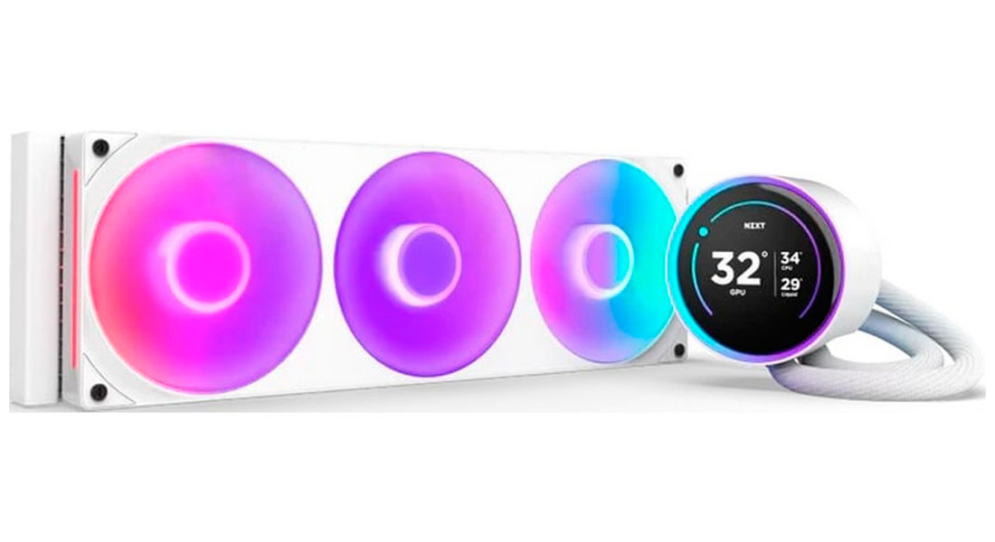 Изображение товара СЖО для процессоров NZXT Kraken Elite 420 RGB White (RL-KR42E-W2)