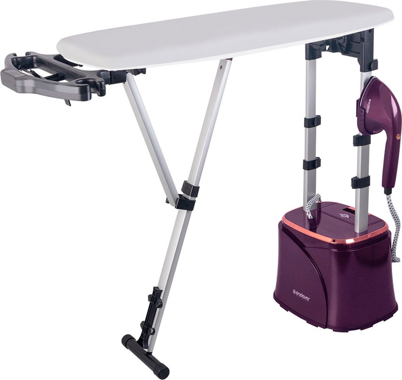 Изображение товара Отпариватель для одежды Endever Odyssey Q-17 с гладильной доской и керамической подошвой